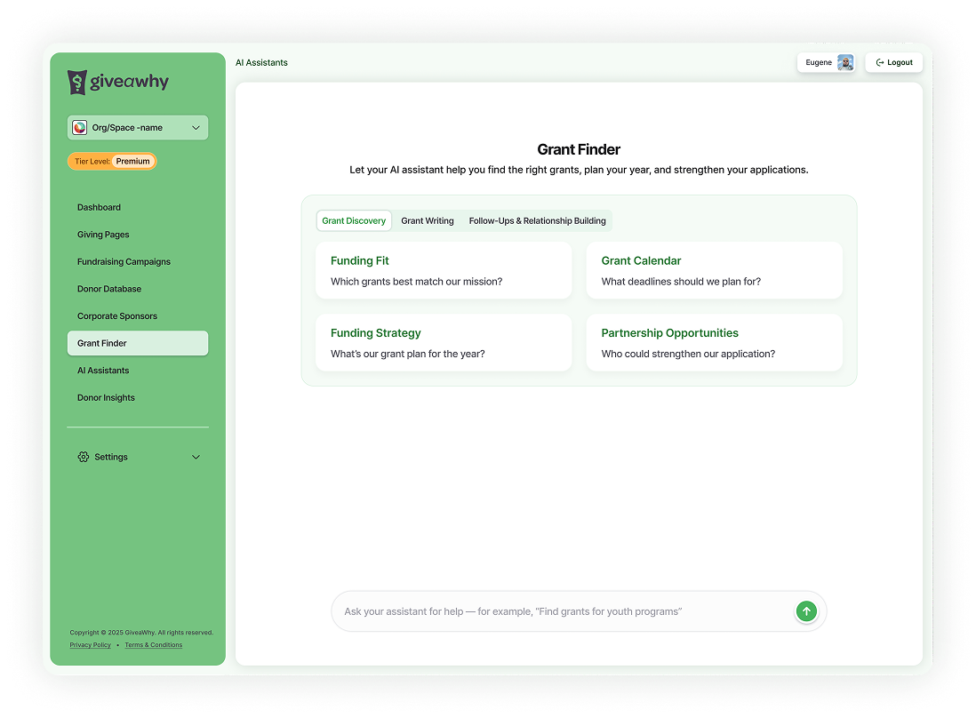Fundraising and Grant Growth